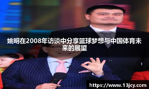 姚明在2008年访谈中分享篮球梦想与中国体育未来的展望