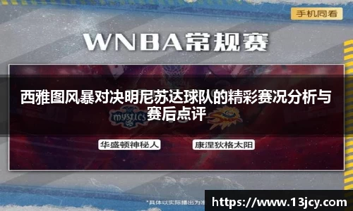 西雅图风暴对决明尼苏达球队的精彩赛况分析与赛后点评